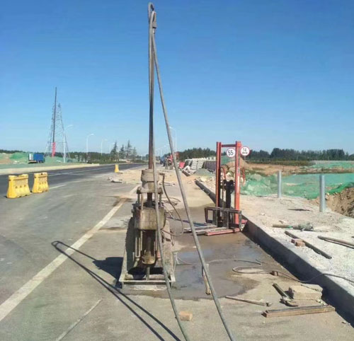 渝水公路高聚物注浆加固